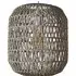 Cabral Cylinder Pendant Shade - Grey, Woven Rope