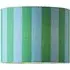 Callie Large Drum Lamp Shade - Blue and Green Stripe, Fabric