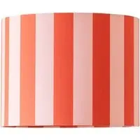 Callie Large Drum Lamp Shade - Orange and Pink Stripe, Fabric