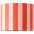 Callie Large Drum Lamp Shade - Orange and Pink Stripe, Fabric