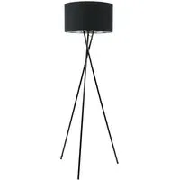 Camden Tripod Floor Lamp with Bulb - Black, Metal