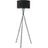 Camden Tripod Floor Lamp with Bulb - Black, Metal