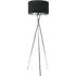 Camden Tripod Floor Lamp with Foot Switch - Black, Chrome