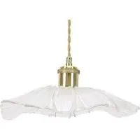 Cassia Flower LED Pendant Light - Gold, Clear Glass