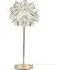 Charlie Clear Flower Shade Table Lamp and Bulb - Gold