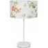 Charlie Dino Print Table Lamp with Bulb - White