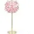 Charlie Pink Flower Shade Table Lamp and Bulb - Gold
