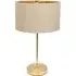 Charlie Table Lamp with Drum Shade - Gold