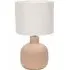 Chelsea Linen Shade LED Table Lamp - Natural, Ceramic