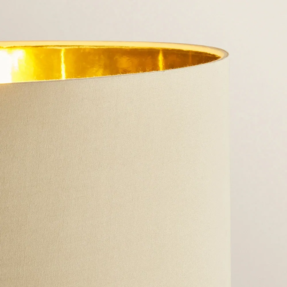 Christina Palm Leaf Floor Lamp - Beige, Gold