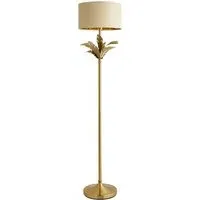 Christina Palm Leaf Floor Lamp - Beige, Gold