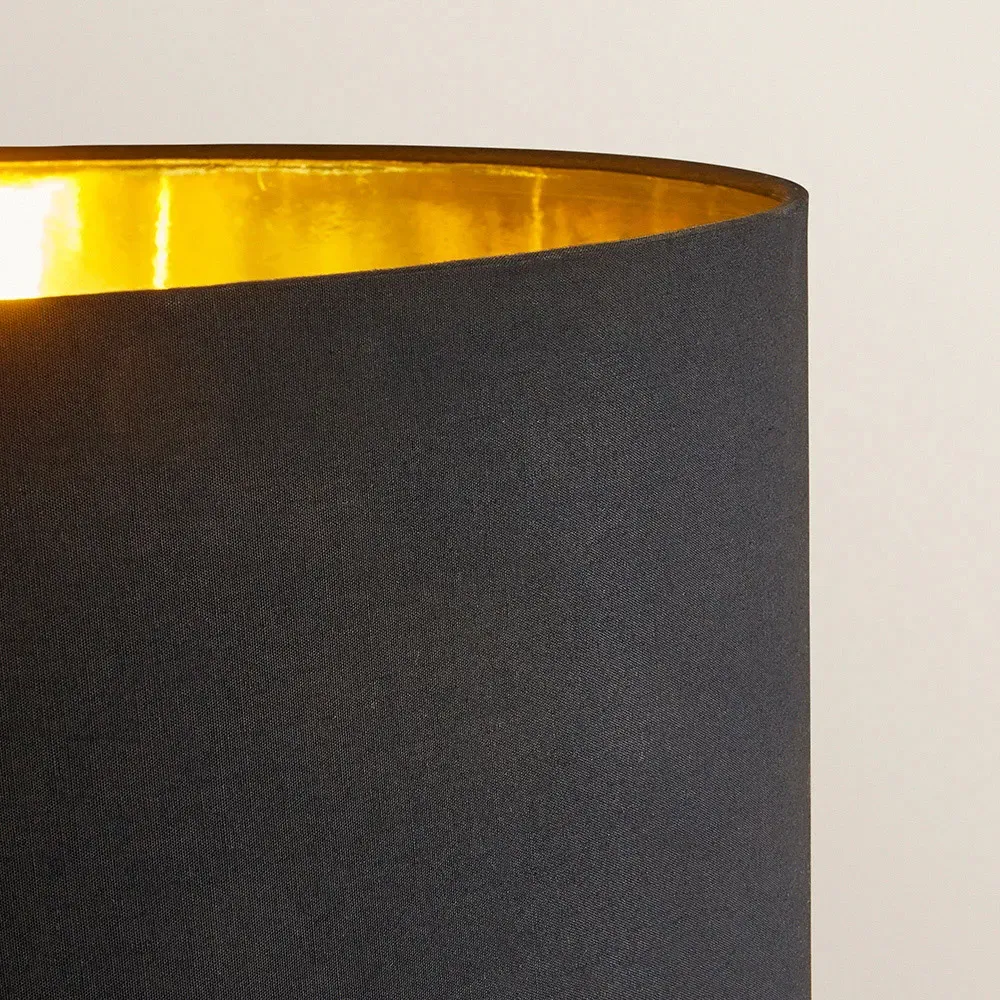 Christina Palm Leaf Floor Lamp - Black, Gold