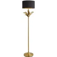 Christina Palm Leaf Floor Lamp - Black, Gold