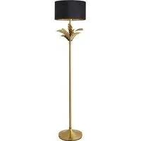 Christina Palm Leaf Floor Lamp - Black, Gold