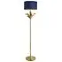 Christina Palm Leaf Floor Lamp - Navy, Gold