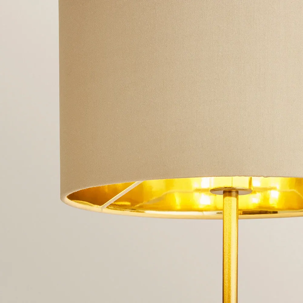 Christina Palm Leaf Table Lamp - Natural, Gold