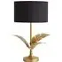 Christina Palm Leaf Table Lamp with Bulb - Black, Gold
