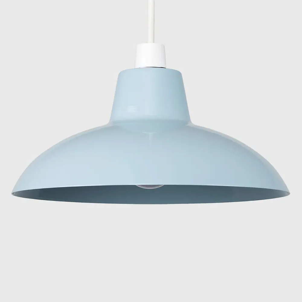 Civic Retro Pendant Light Shade - Blue