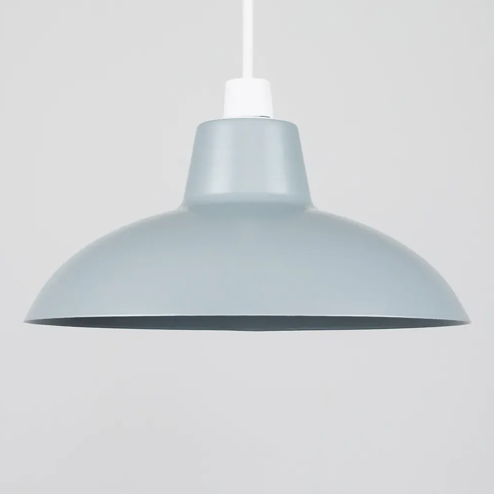 Civic Retro Pendant Light Shade - Silver