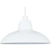 Civic Retro Pendant Light Shade - White