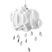 Cloud Pendant Light Shade with Rain - White, PVC