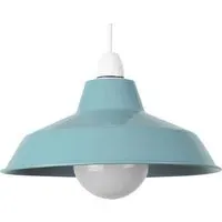 Colby Ceiling Pendant Light Shade - Blue, Metal
