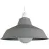 Colby Ceiling Pendant Light Shade - Grey, Metal