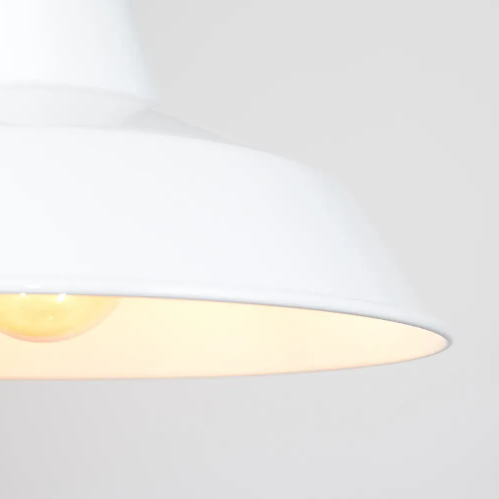 Colby Ceiling Pendant Light Shade - White, Metal