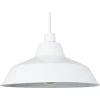 Colby Ceiling Pendant Light Shade - White, Metal