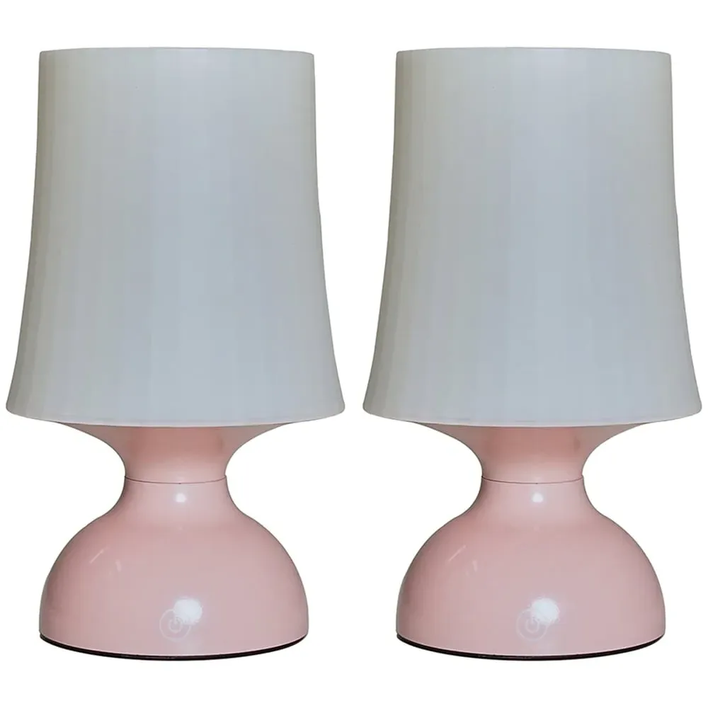 Colmar 2 Pack Table Lamp - Pink, Polypropylene image