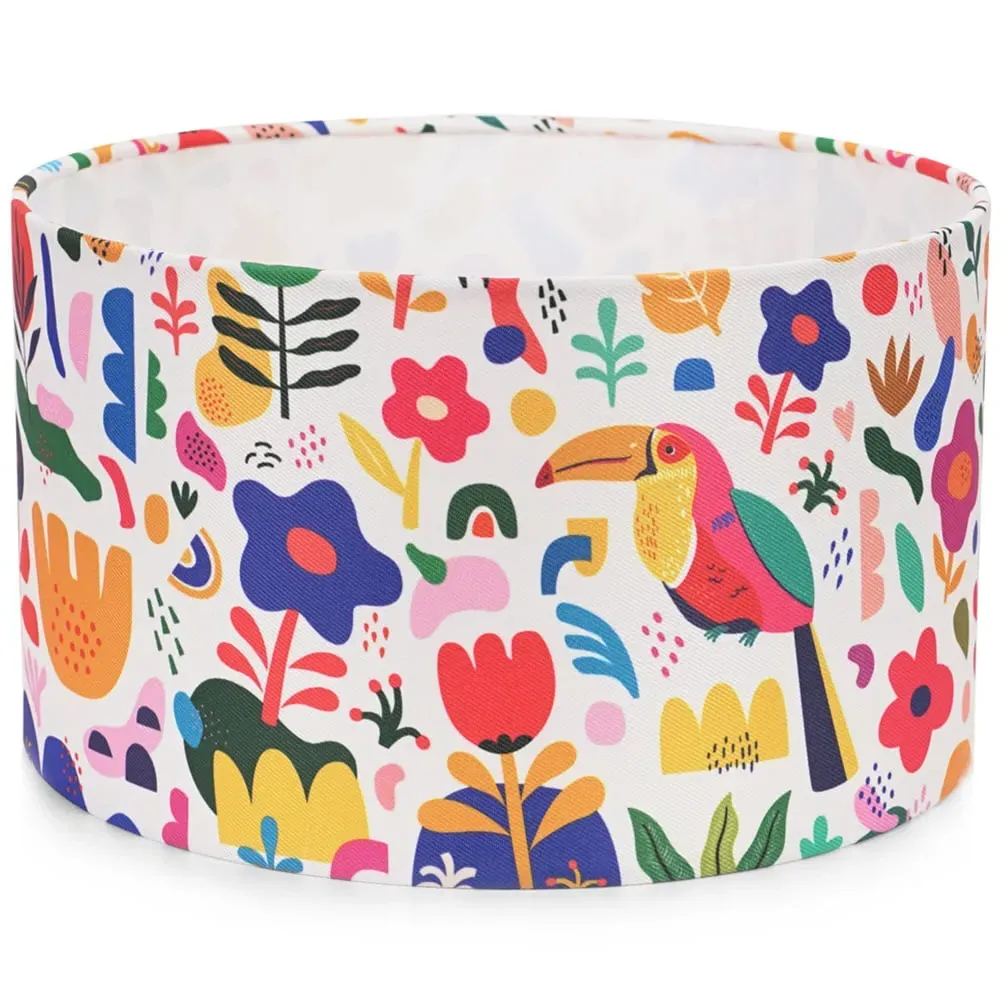 Congo Small Drum Lamp Shade - Multi image