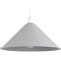 Coolie Tapered Pendant Lamp Shade - Grey, Metal