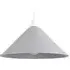 Coolie Tapered Pendant Lamp Shade - Grey, Metal