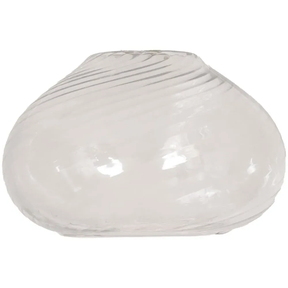 Corinne Spiral Bulbous Pendant Lamp Shade - Clear, Glass image