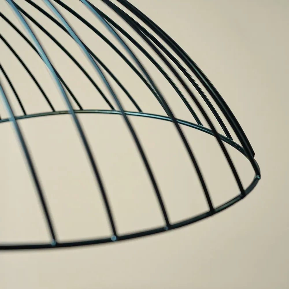 Covelas Wavy Wire Pendant Light Shade - Black