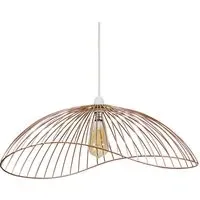 Covelas Wavy Wire Pendant Light Shade - Copper