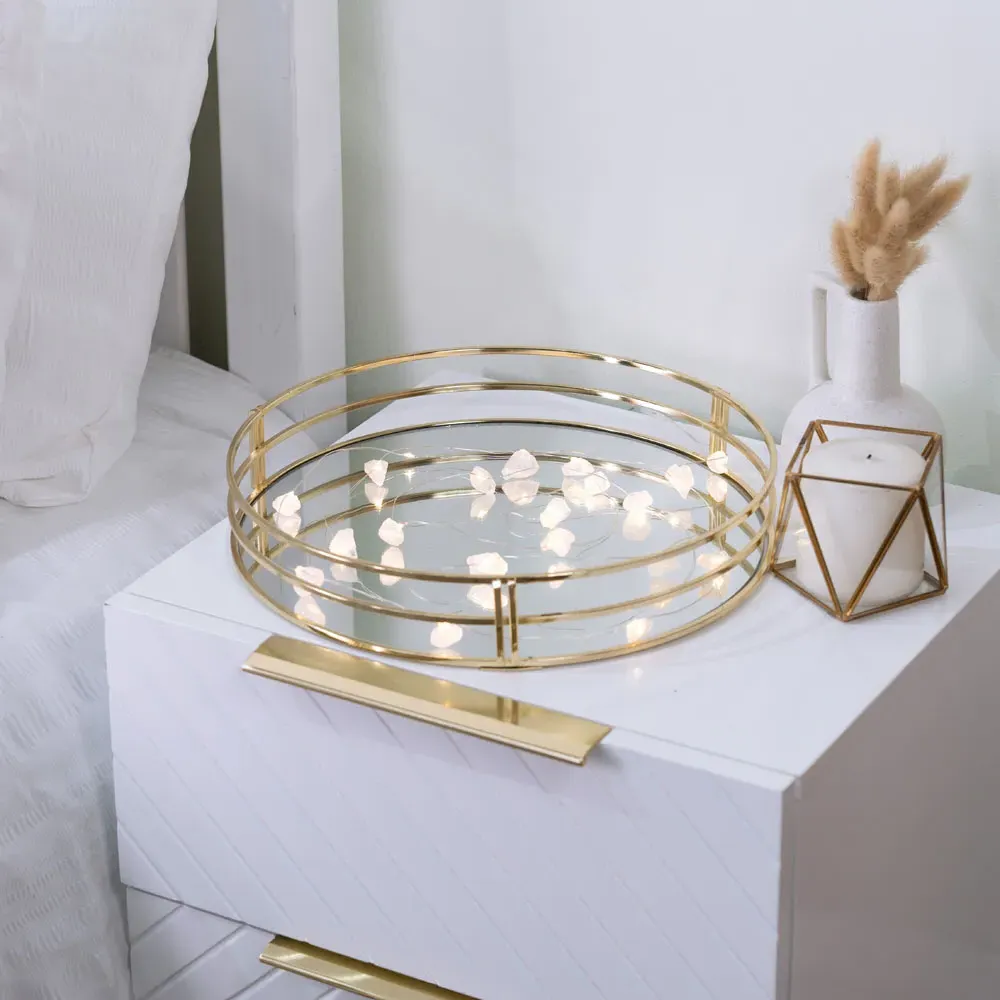 Crystal Wellness 2.3m LED Fairy String Light - Clear Quartz