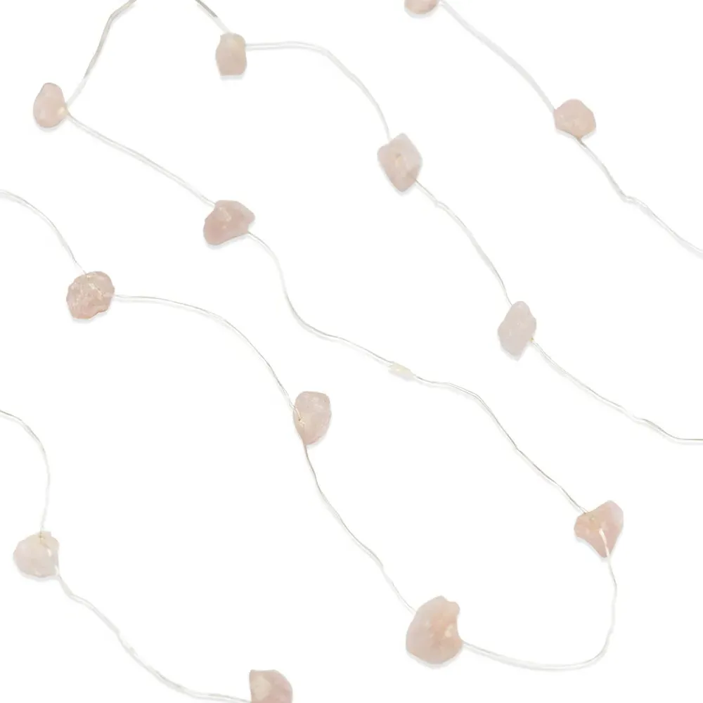 Crystal Wellness 2.3m LED Fairy String Light - Rose Quartz