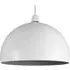 Curva Dome Pendant Shade - White, Metal