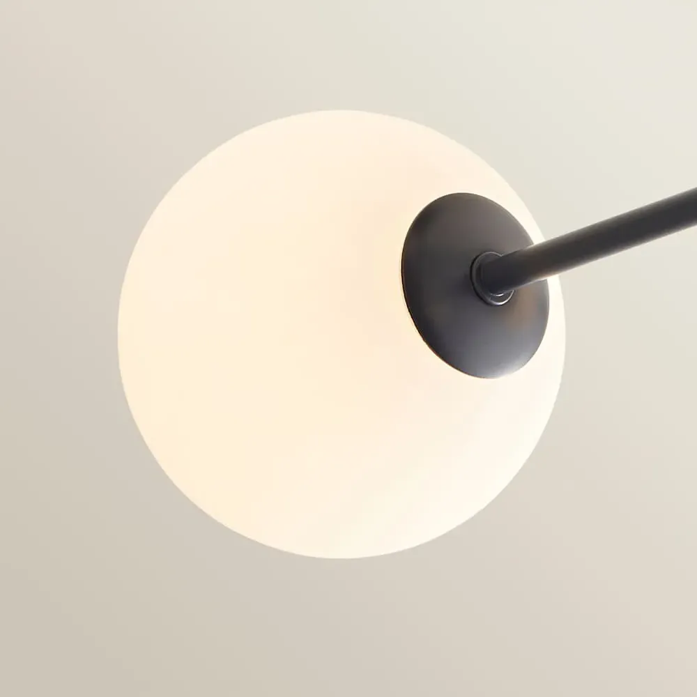 Darla 4-Way Globe Ceiling Light - Navy, Frosted Glass