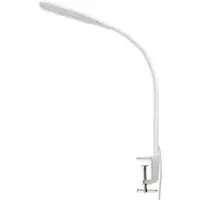 Daylight Clamp LED Desk Lamp with Adjustable Neck - White