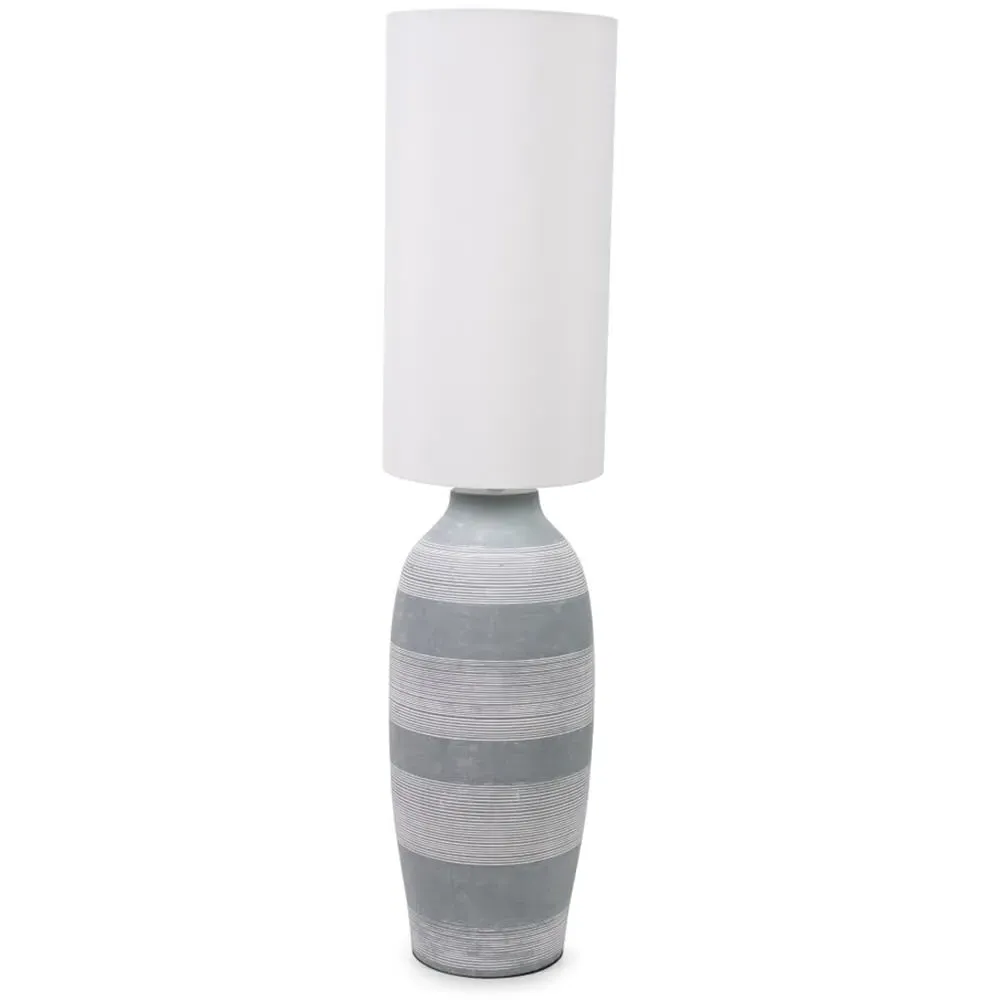 Deegan Tall Floor Lamp - Grey, Ceramic image