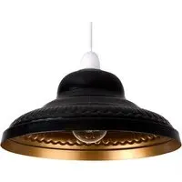 Delta Pendant Shade - Black, Gold