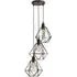 Diablo Geometric 3 Drop Cluster Ceiling LED Pendant Light - Gold
