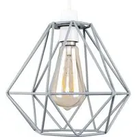 Diablo Wire Frame Pendant Shade - Grey