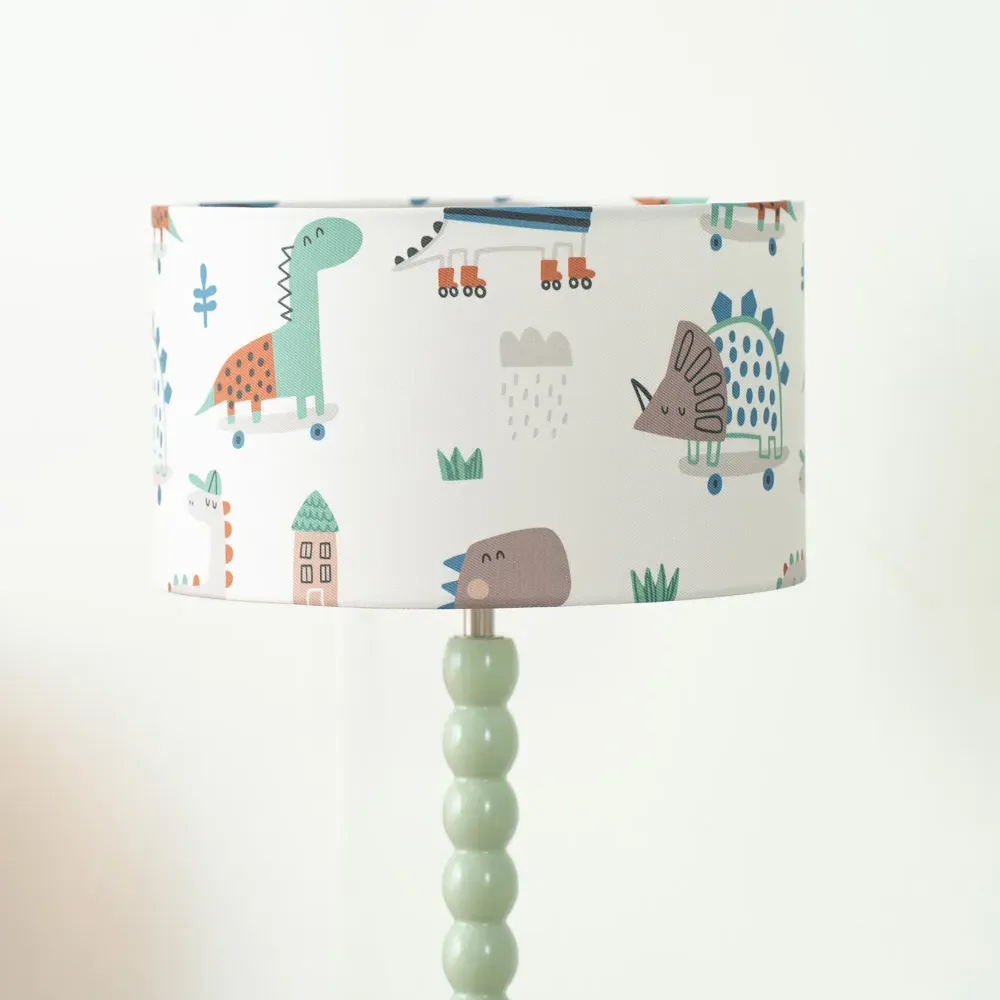 Dino Small Drum Lamp Shade - Multi