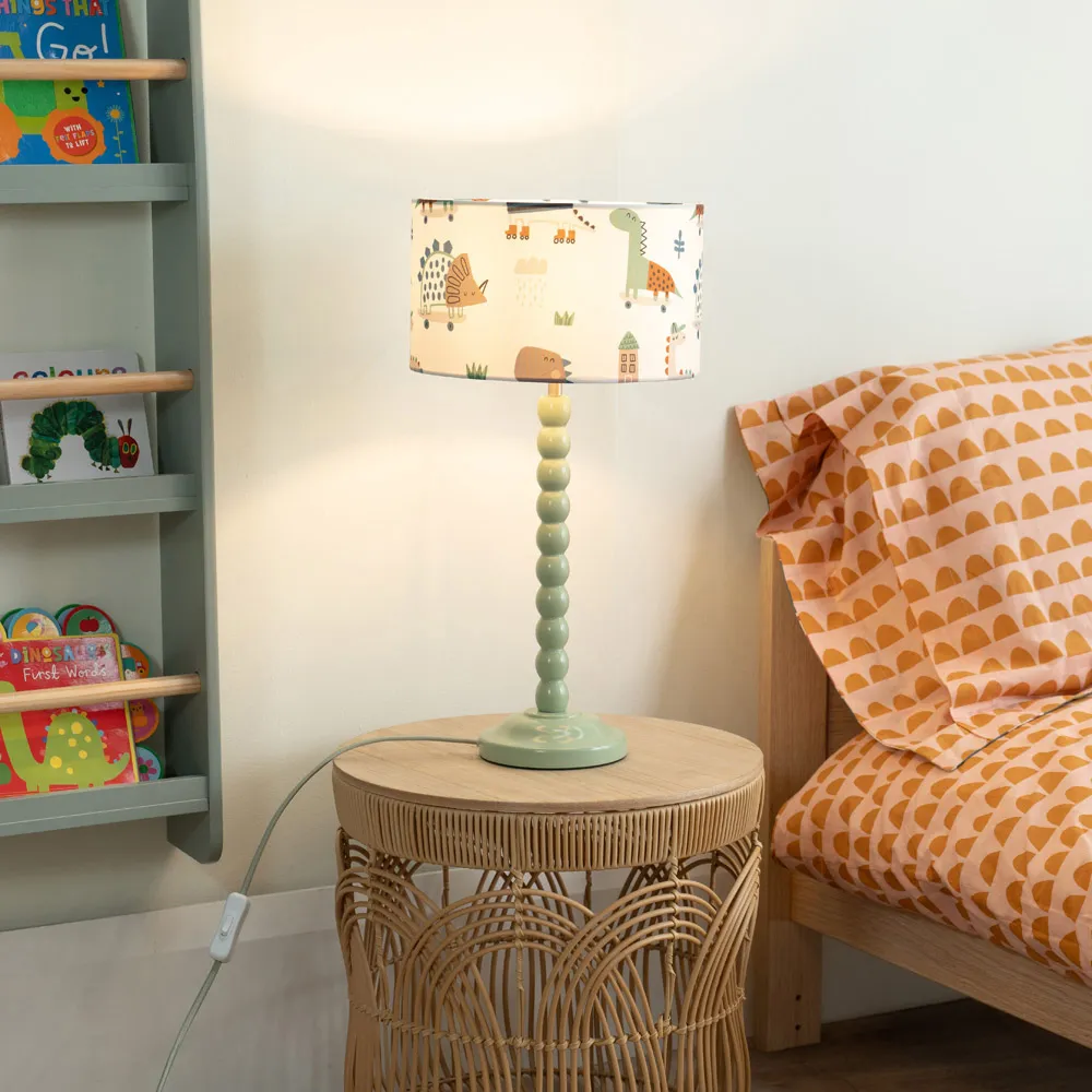 Dino Small Drum Lamp Shade - Multi