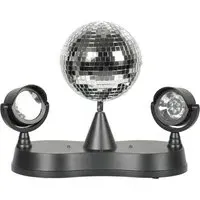 Dolly Disco Ball Rotating LED Spotlight Table Lamp - Black