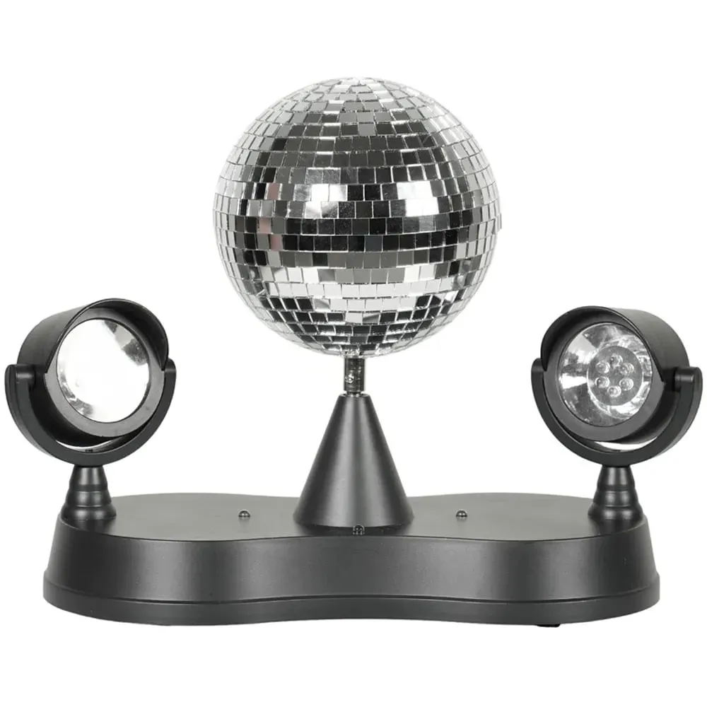 Dolly Disco Ball Rotating LED Spotlight Table Lamp - Black image