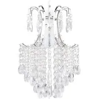 Donah Pendant Shade with Jewel Droplets - Chrome